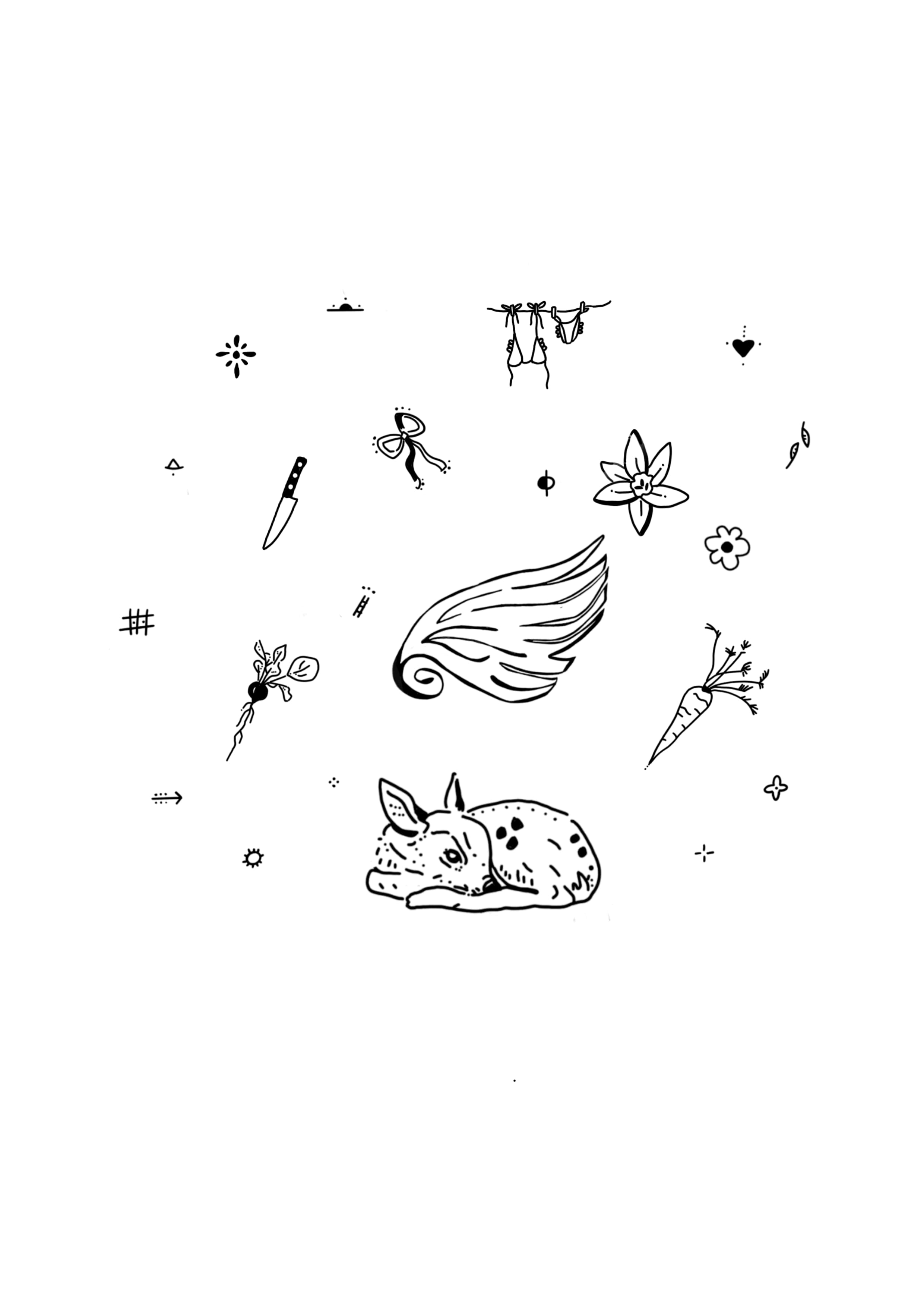 Collection 2 — flash tattoo designs available at Raindear Tattoo